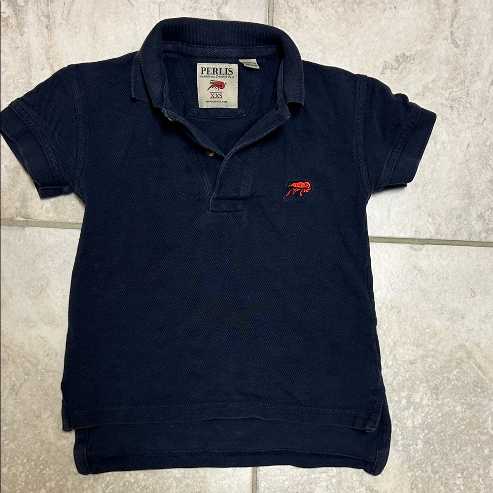 Perlis Kids Navy Polo Shirt size XXS